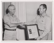 General Frank Armstrong presenting award
